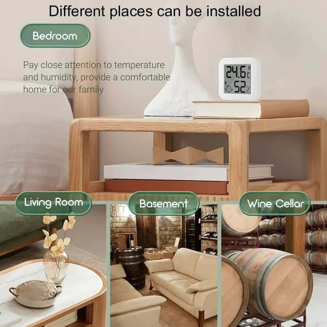 Termómetro Higrómetro Bluetooth Digital (sensor temperatura humidade)