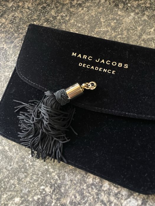 Клатч marc jacobs черный велюровый клатч