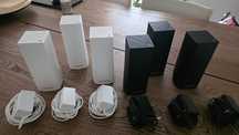 Vendo 6 nós Linksys Velop, 
Routers Mesh Tri-Band (2.4Ghz, 5Gh