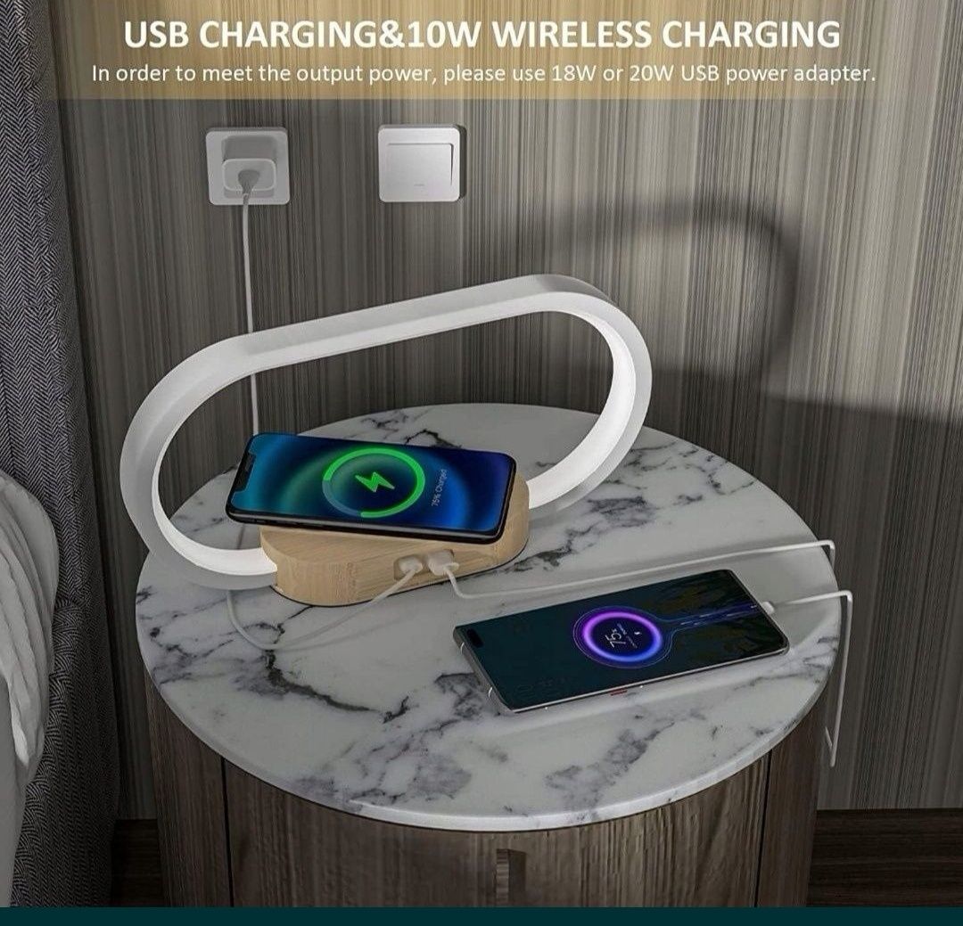 Ładowarka z usb lampka z zegarem
