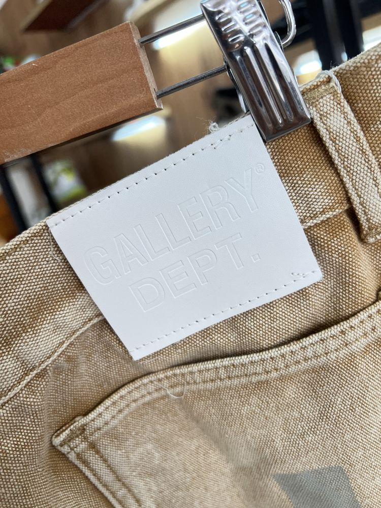 Джинси GALLERY DEPT paint Logo Beige