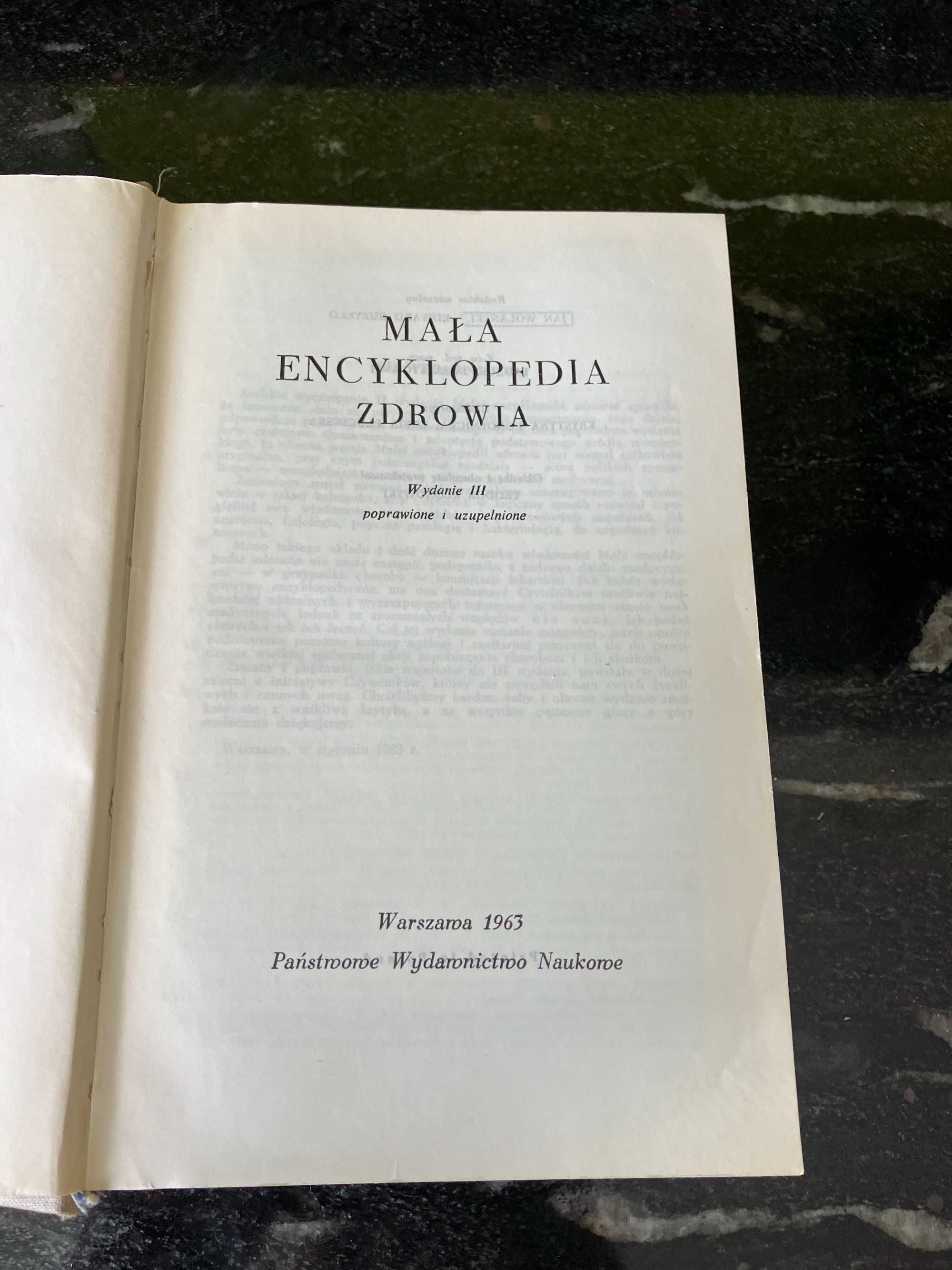 Mała encyklopedia zdrowia-PWN-1963 rok