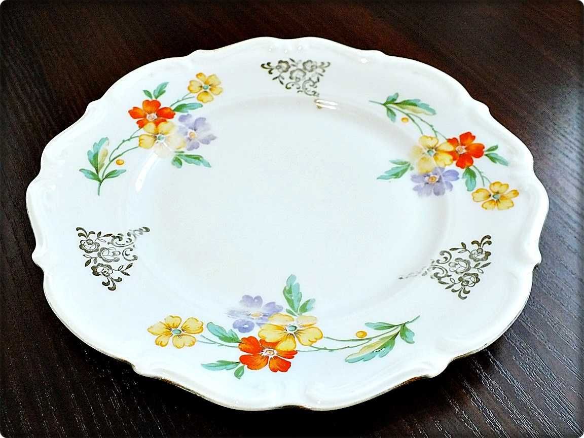 Porcelana Śląska CT ALTWASSER Carl Tielsch Talerz deserowy z 1939r.