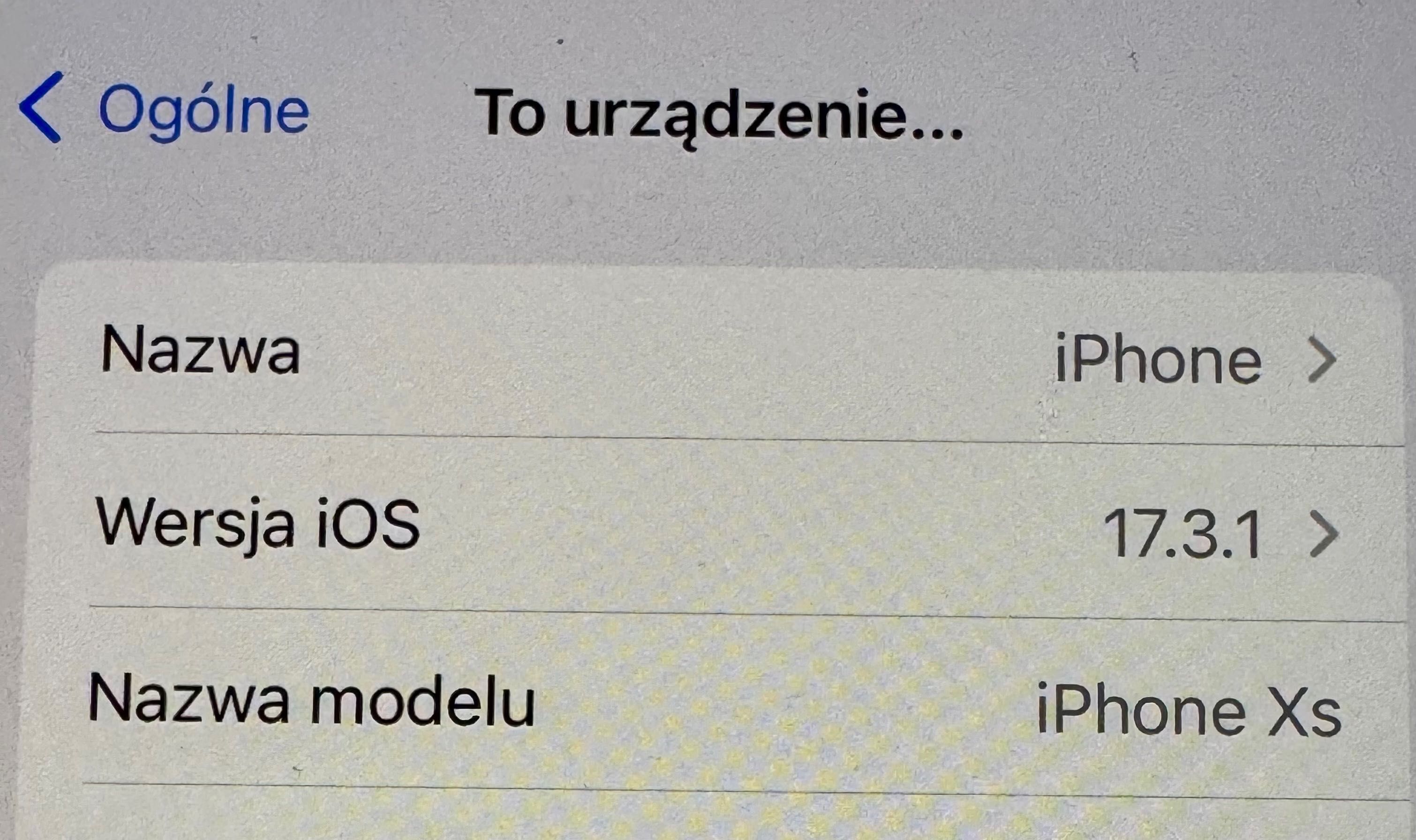 iPhone XS 64GB czarny