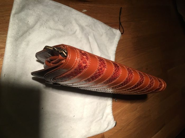 Mala de toillete de senhora em pele, castanha