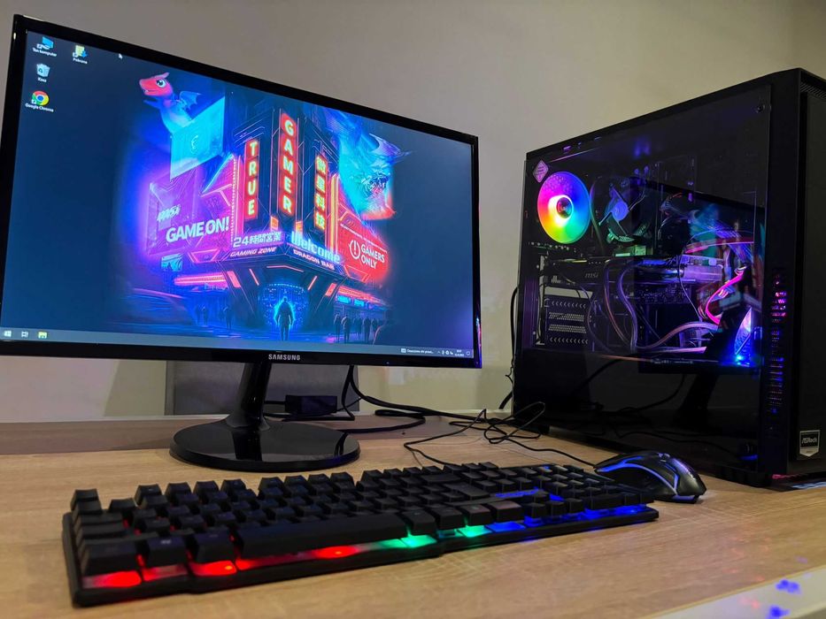 Zestaw Do Gier i5 7-Gen 4x3.5GHz/GTX/Ram-16GB/SSD+1TB/Samsung 24'