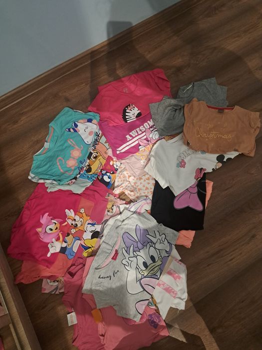 Mega zestaw ubrań dziewczęcy 122-128