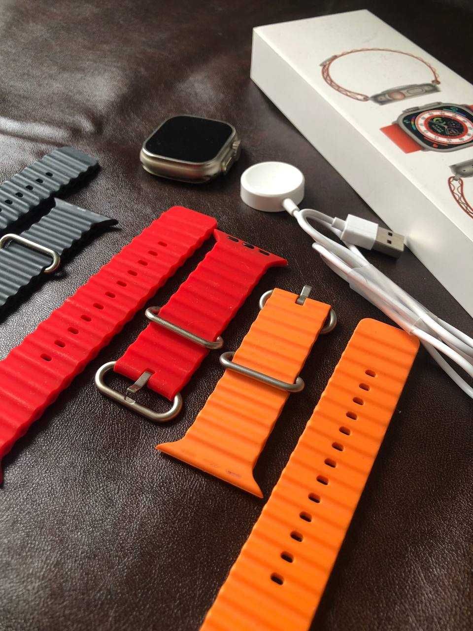 Смарт часы  Ultra Apple Watch + 3 ремешка