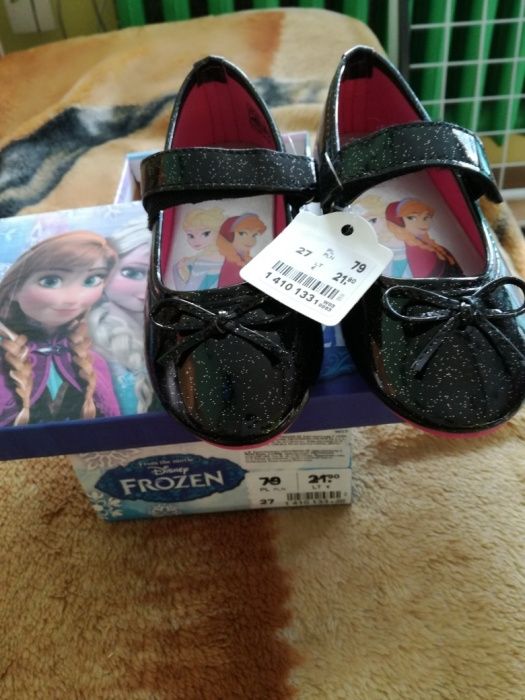 Nowe Piękne lakierki z bajki Kraina Lodu FROZEN roz 27 odb osobisty