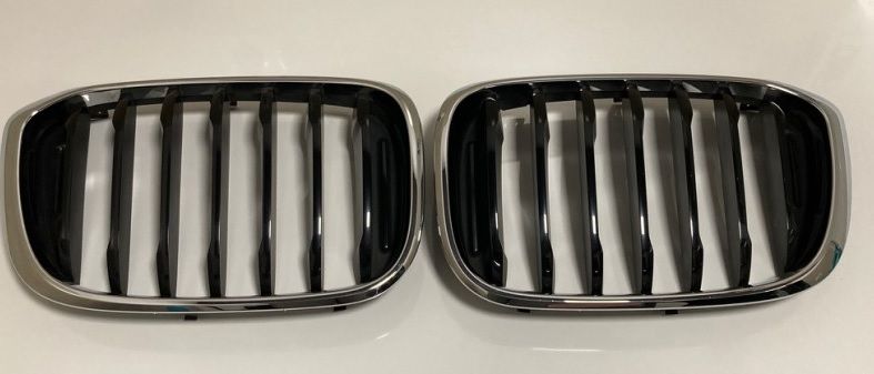 GRILL NERKI BMW X3 G01   X4 G02  M Pakiet Gloss Silver Oryginalne Nowe