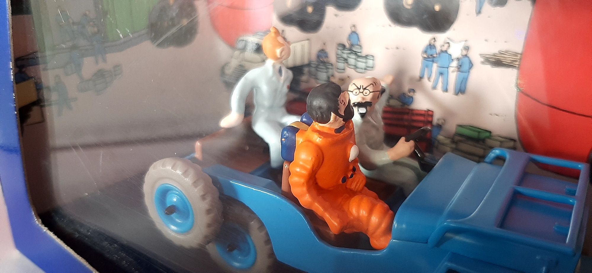 Carro de coleção Tintin Jeep Bleue - Objetif lune 1953