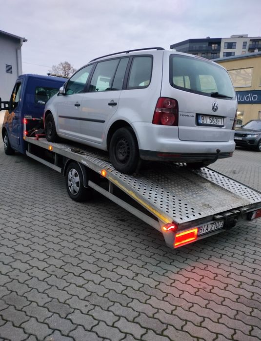 Pomoc Drogowa 24H Laweta Holowanie Transport Białystok Podlaskie Tanio