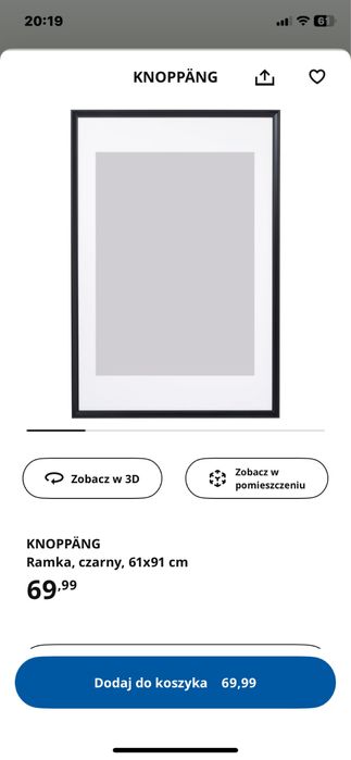 Ramka na scianę Knoppang 71 cmx91 cm stan bdb