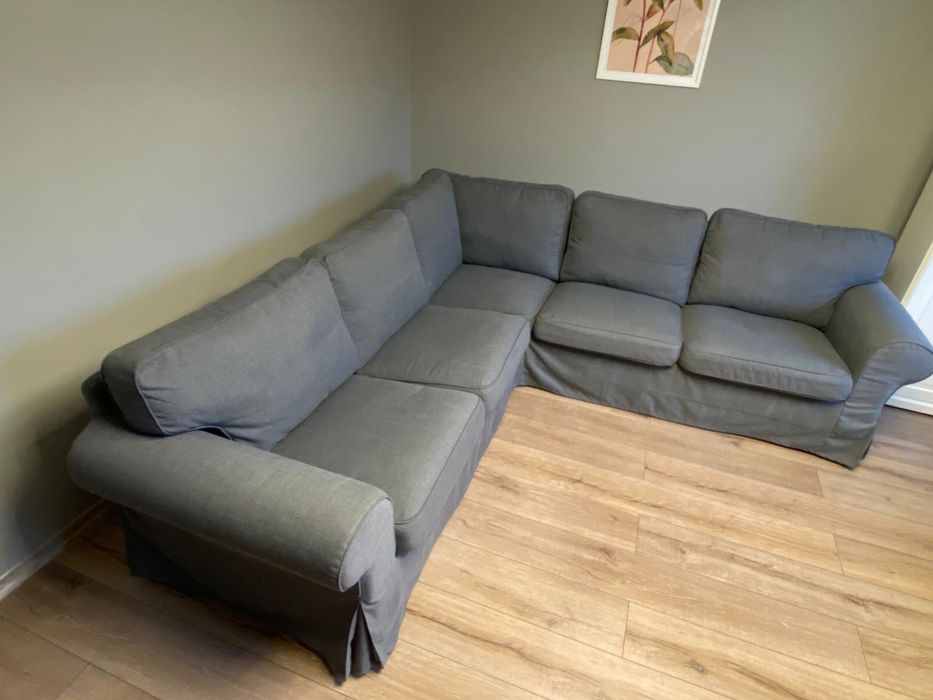 Sprzedam narożnik IKEA EKTORP – szary, wygodny i zadbany!