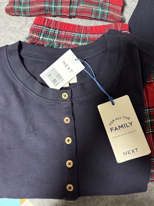 Next Червоний в клітинку тартан - Сімейні різдвяні піжами