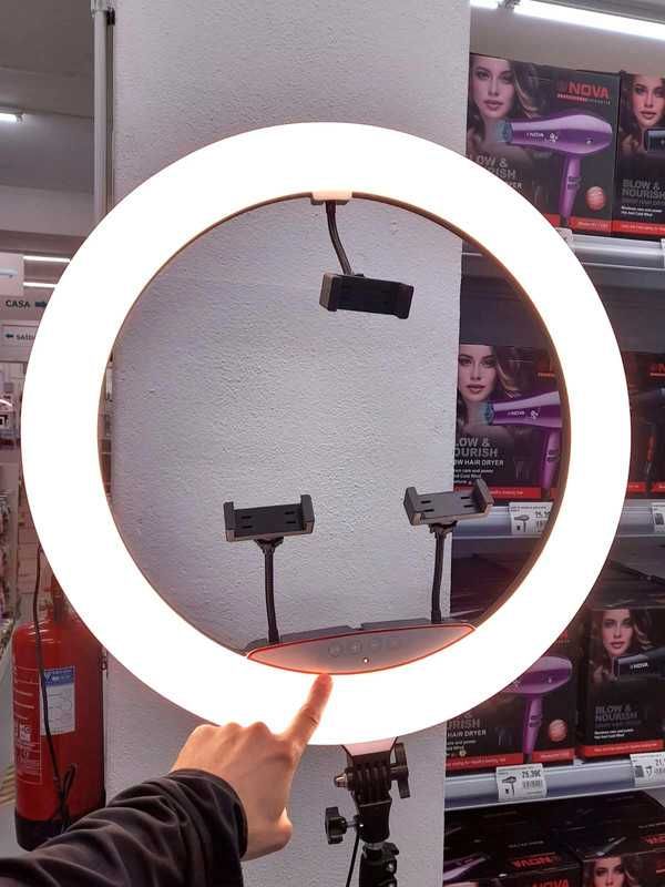 Ring Light Nova e Completa com Tripé, Comando e Bolsa