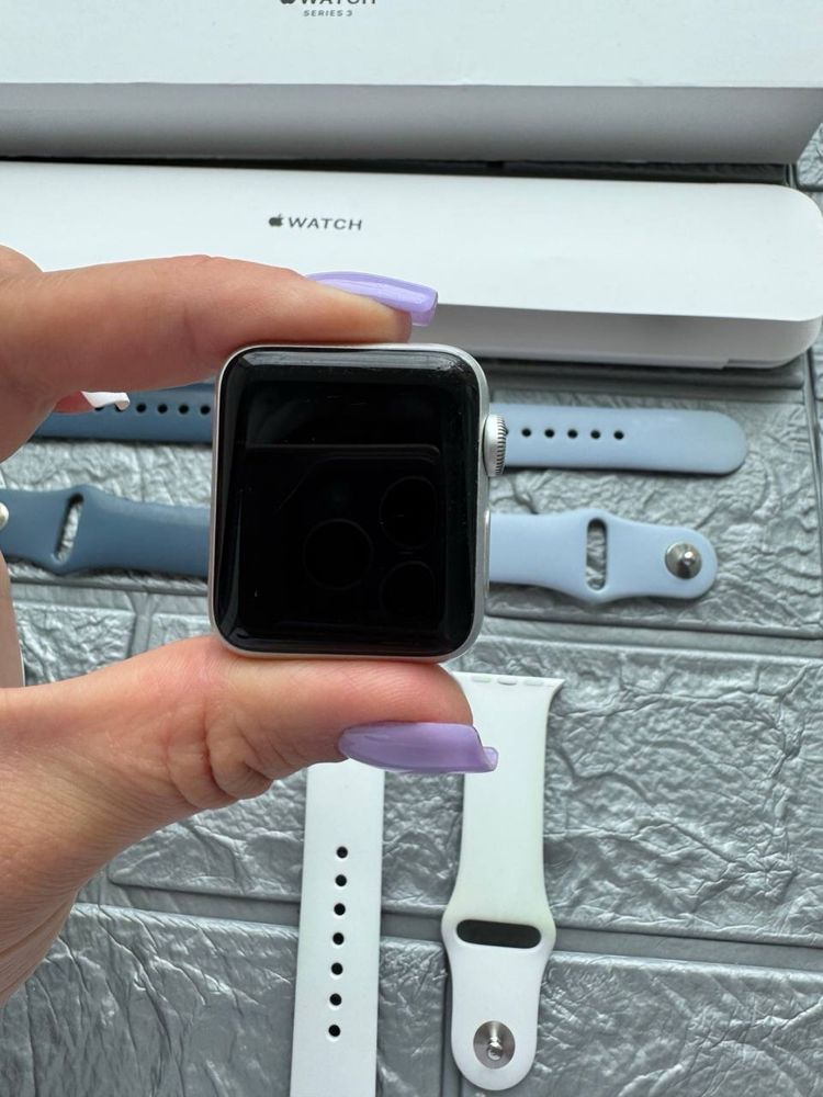 Apple Watch 3 series полный комплект коробка+3 ремешка