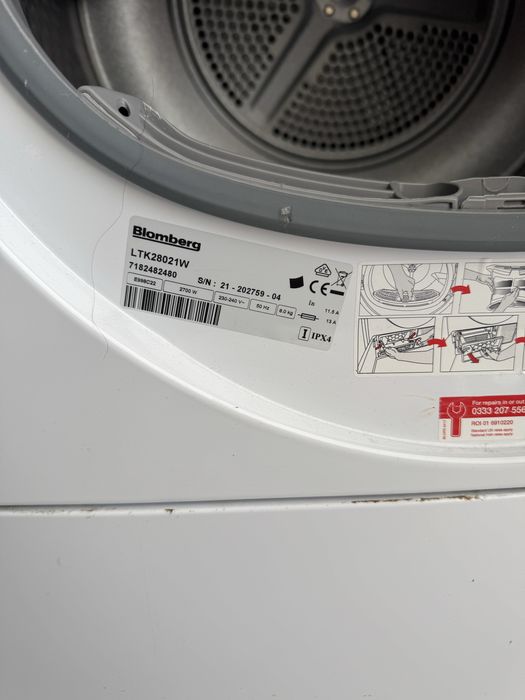 Máquina secar roupa Blomberg - Avaria