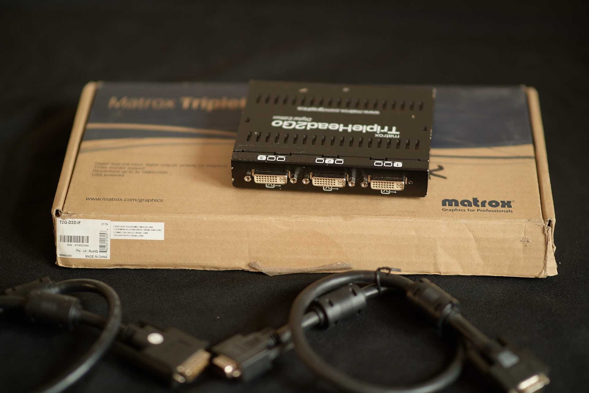 Matrox Triple Head 2 Go Digital Edition - Wyjścia 3 X DVI