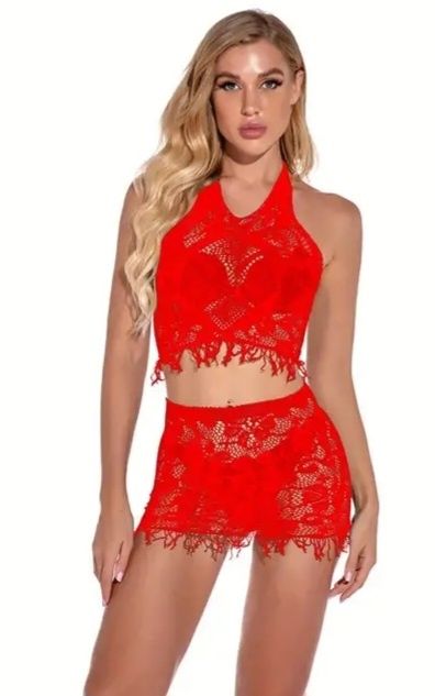 Lingerie sexy vermelha 2