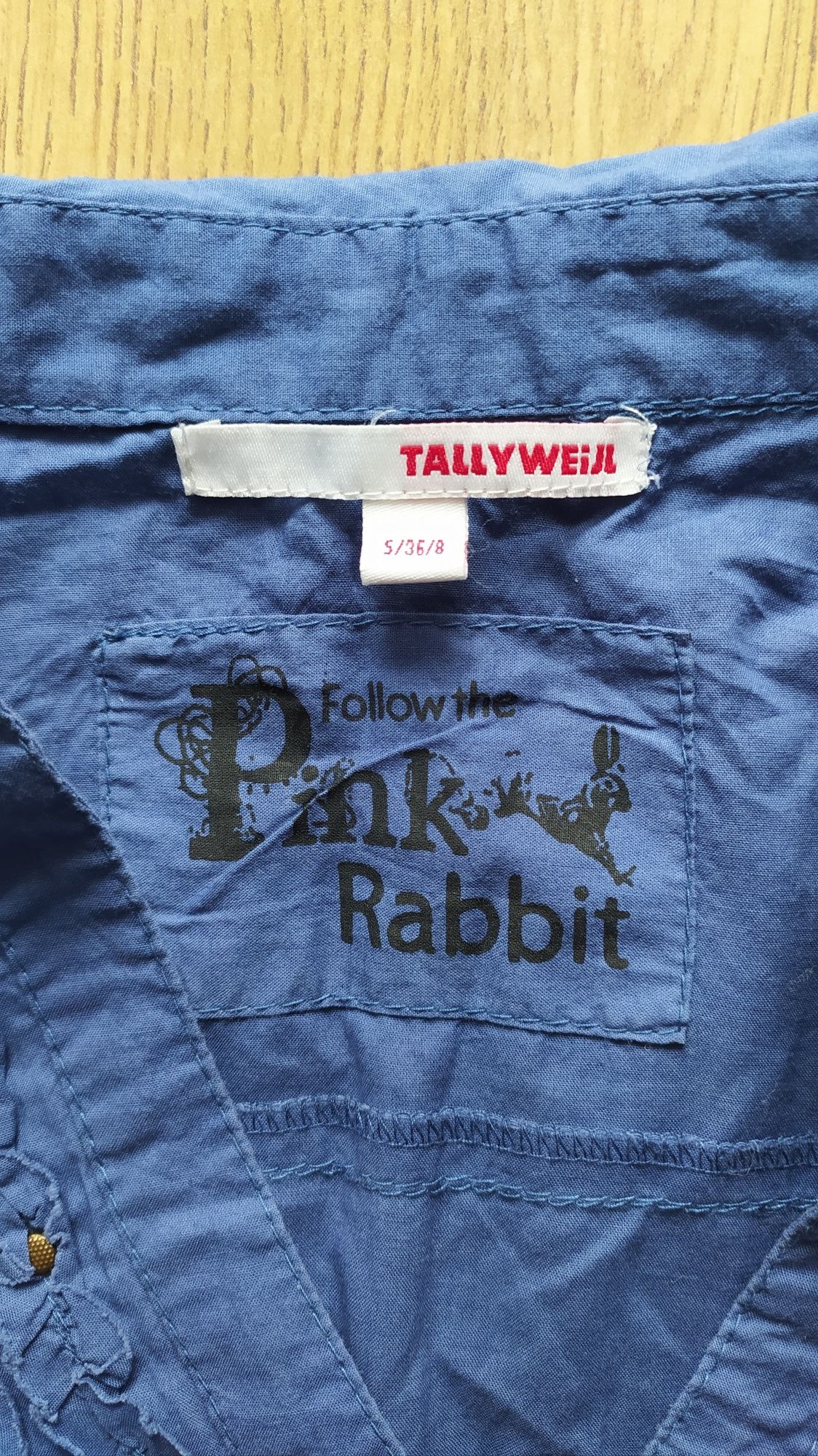 Tunika, Tally Weilj, Pink rabbit, koszula, rozmiar S, 36, jeansowe