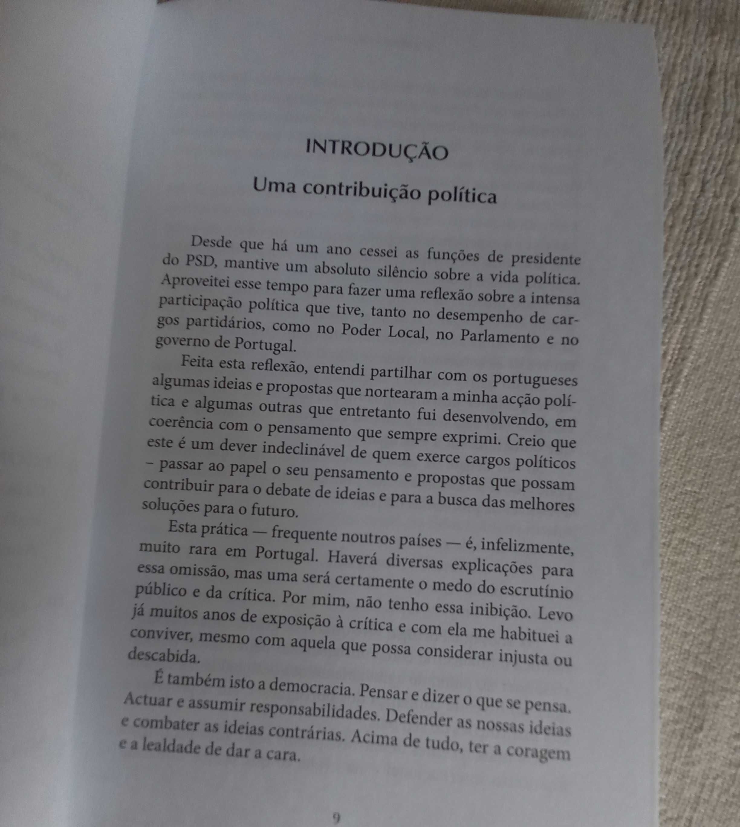livro de Luis Marques Mendes candidato à Presidência da República