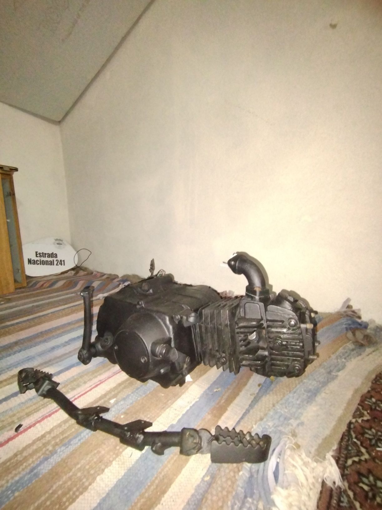 Montagem Pit bike restaurada do 0