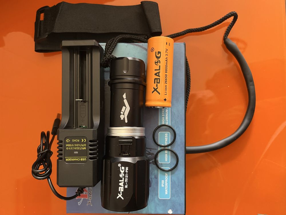 Pesca submarina lanterna led ultra potente