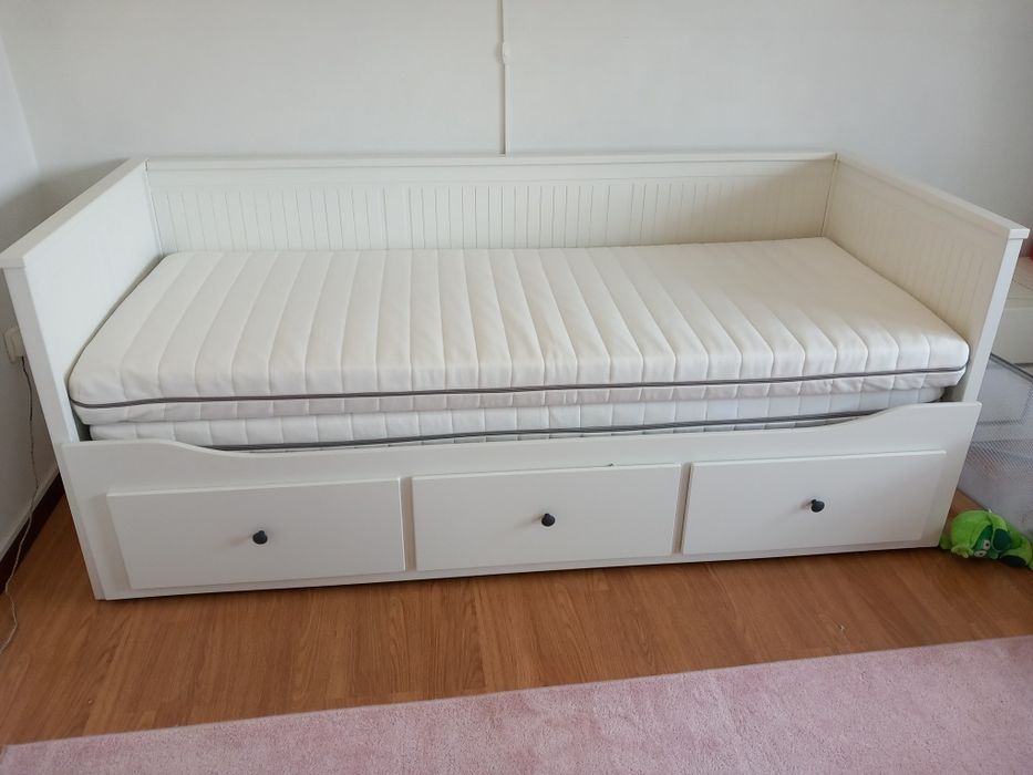 Cama individual (dupla] com 3 gav. 80x200cm