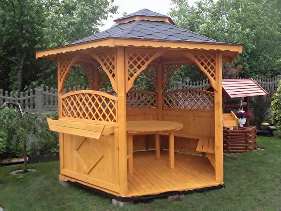 Altanka 27 3,2m Ozdobna | Gont, Impregnacja, Meble, Podłoga |PRODUCENT