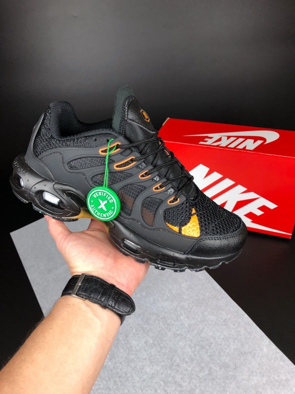 Мужские кроссовки Nike Air Max Terrascape Plus Black Orange 41-45