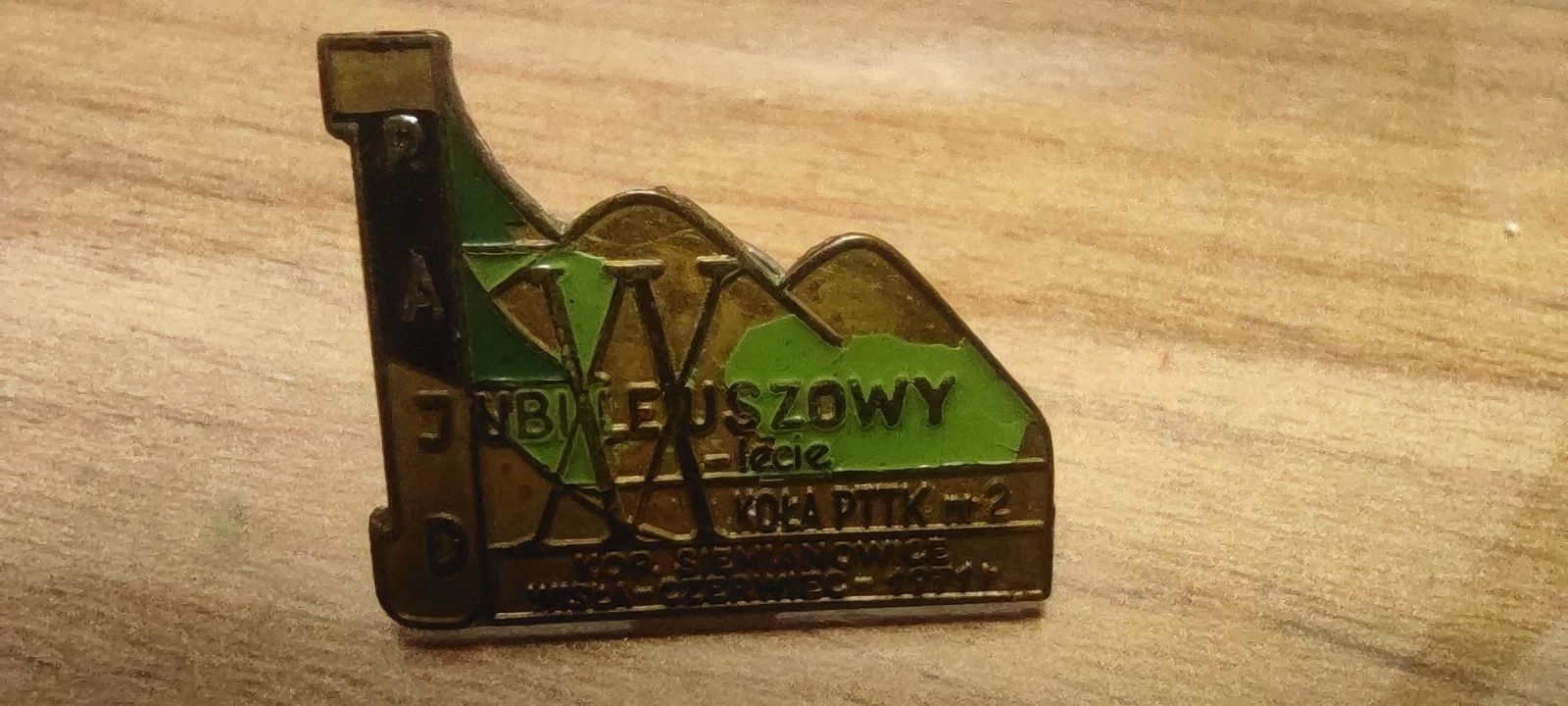 Odznaka znaczek Rajd XX jubileuszowy kopalnia Siemianowice Wisła 1971
