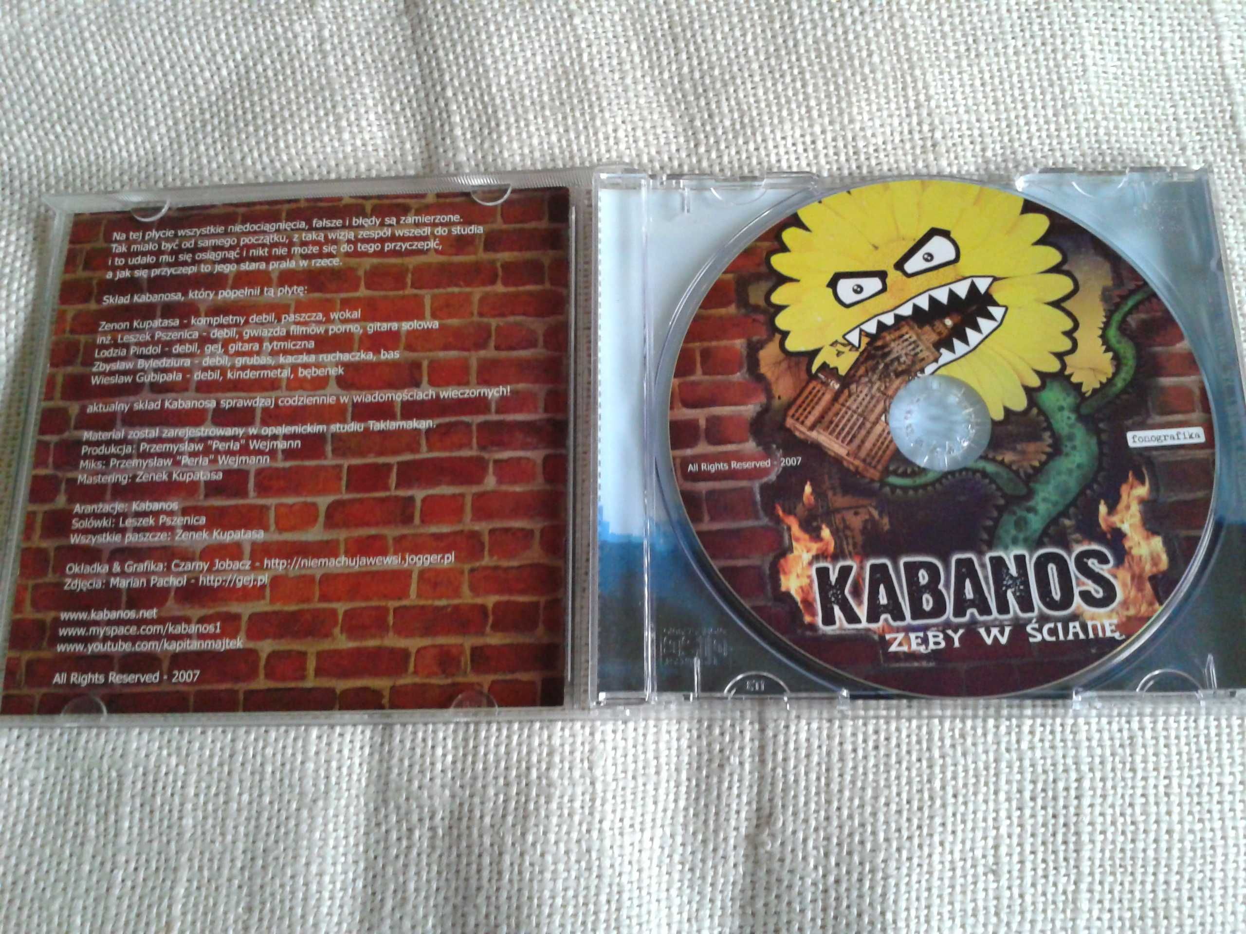 Kabanos – Zęby W Ścianę  CD