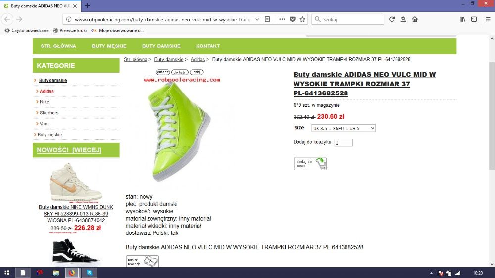 ADIDAS NEO- neonowe adidasy, trampki limitowana edycja - 35