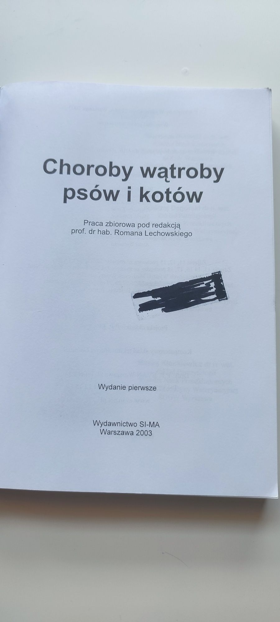 Choroby wątroby psów i kotów  Roman Lechowski