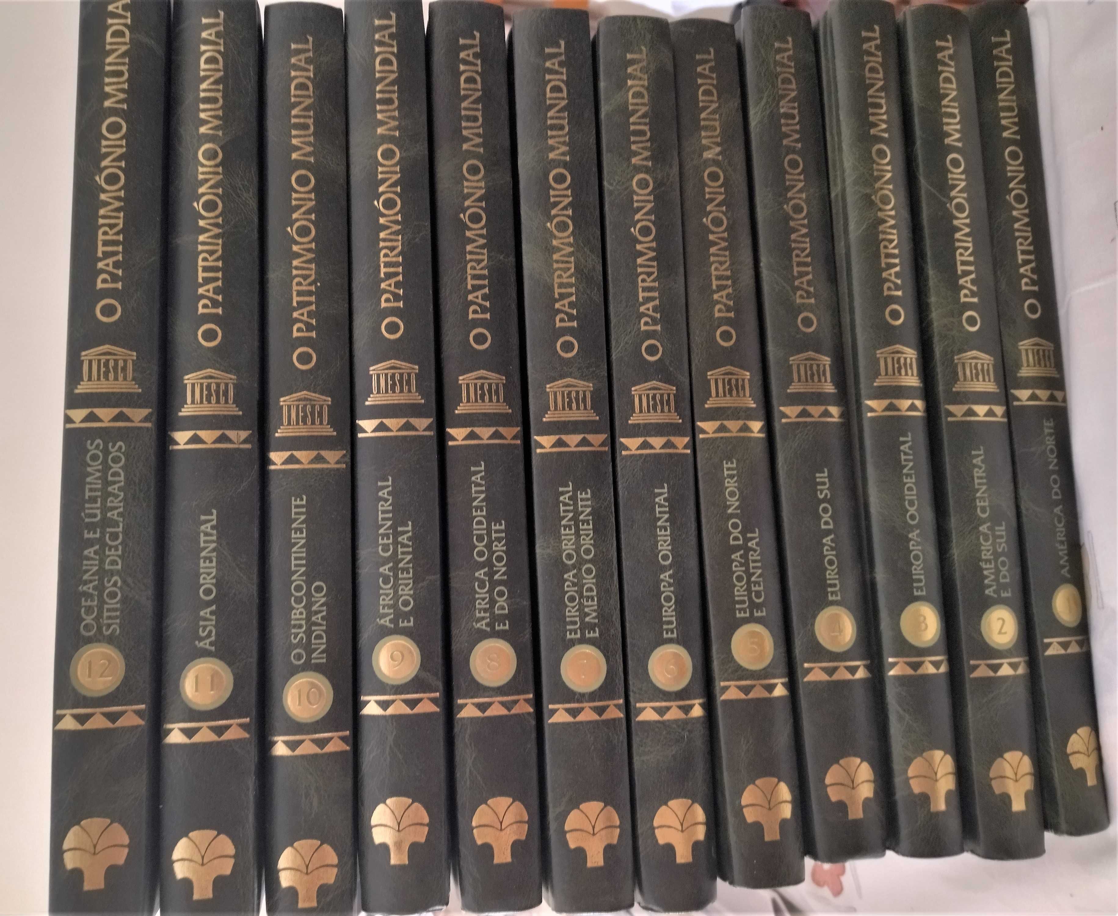 Coleção PATRIMÓNIO MUNDIAL da UNESCO, 12 volumes encadernados