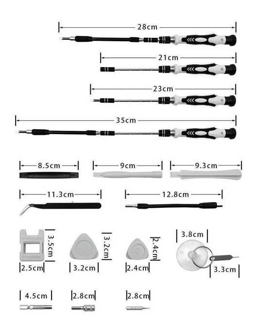 Набор отверток FIXop 115 в 1 для ремонта мобильных телефонов ноутбуков
