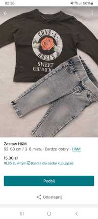 Zestaw H&M 62 Stan idealny