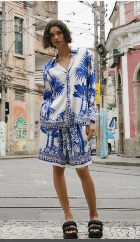 ZARA жіночий костюм в піжамном стилі р.S,М/L Іспанія!