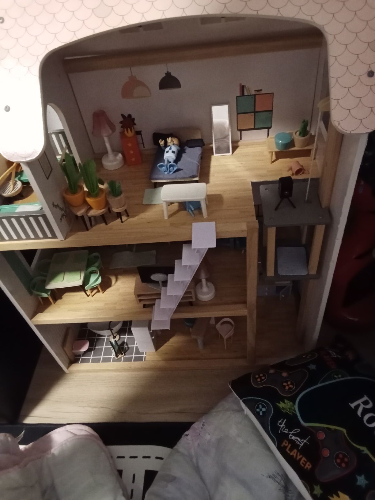 Casa de bonecas com recheio