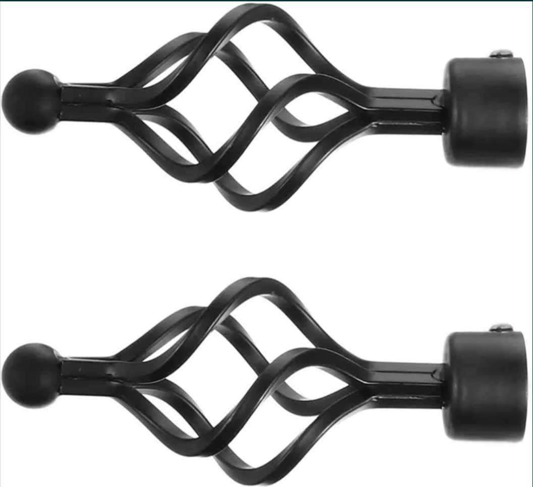 Nowy karnisz ozdobny regulowany  95-185cm  metalowy  czarny
