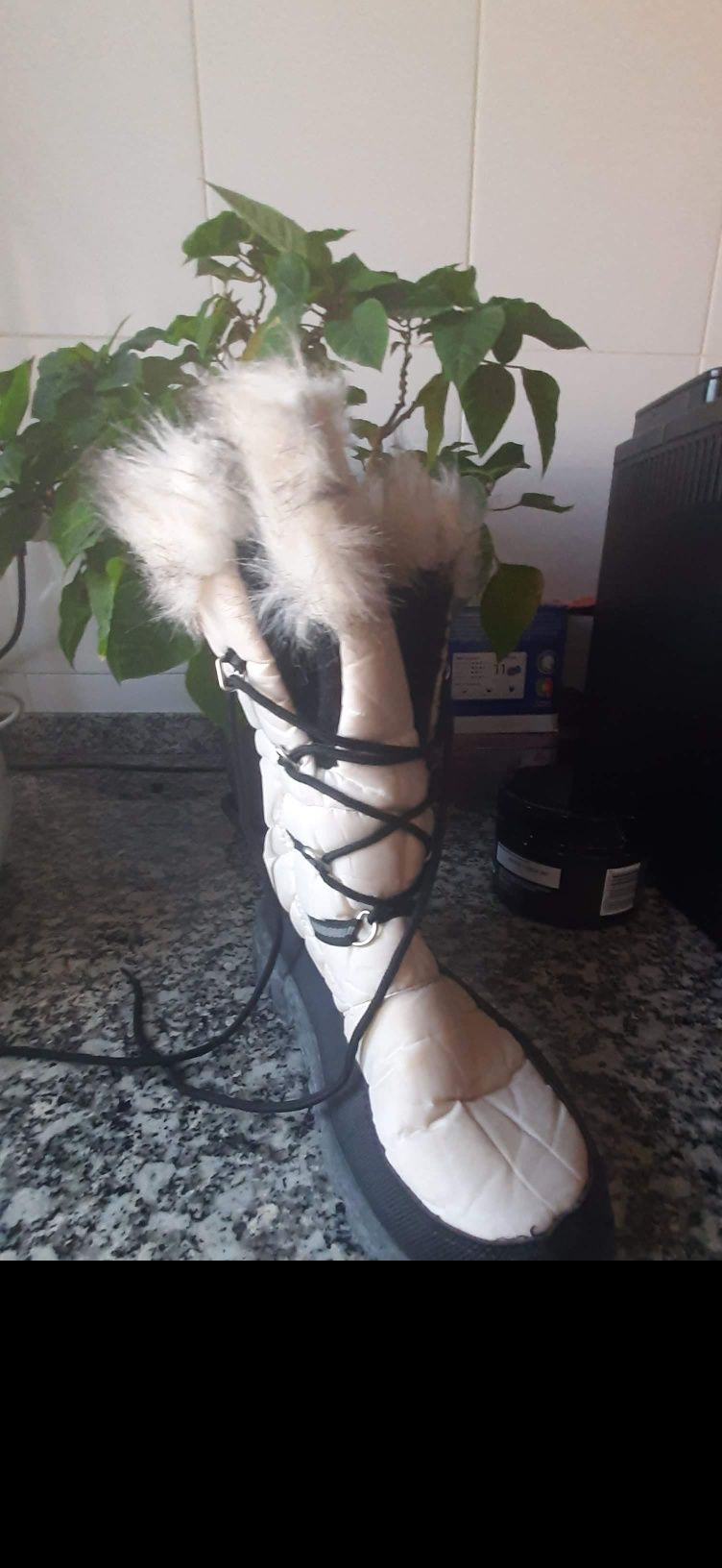 Botas e luvas para Neve