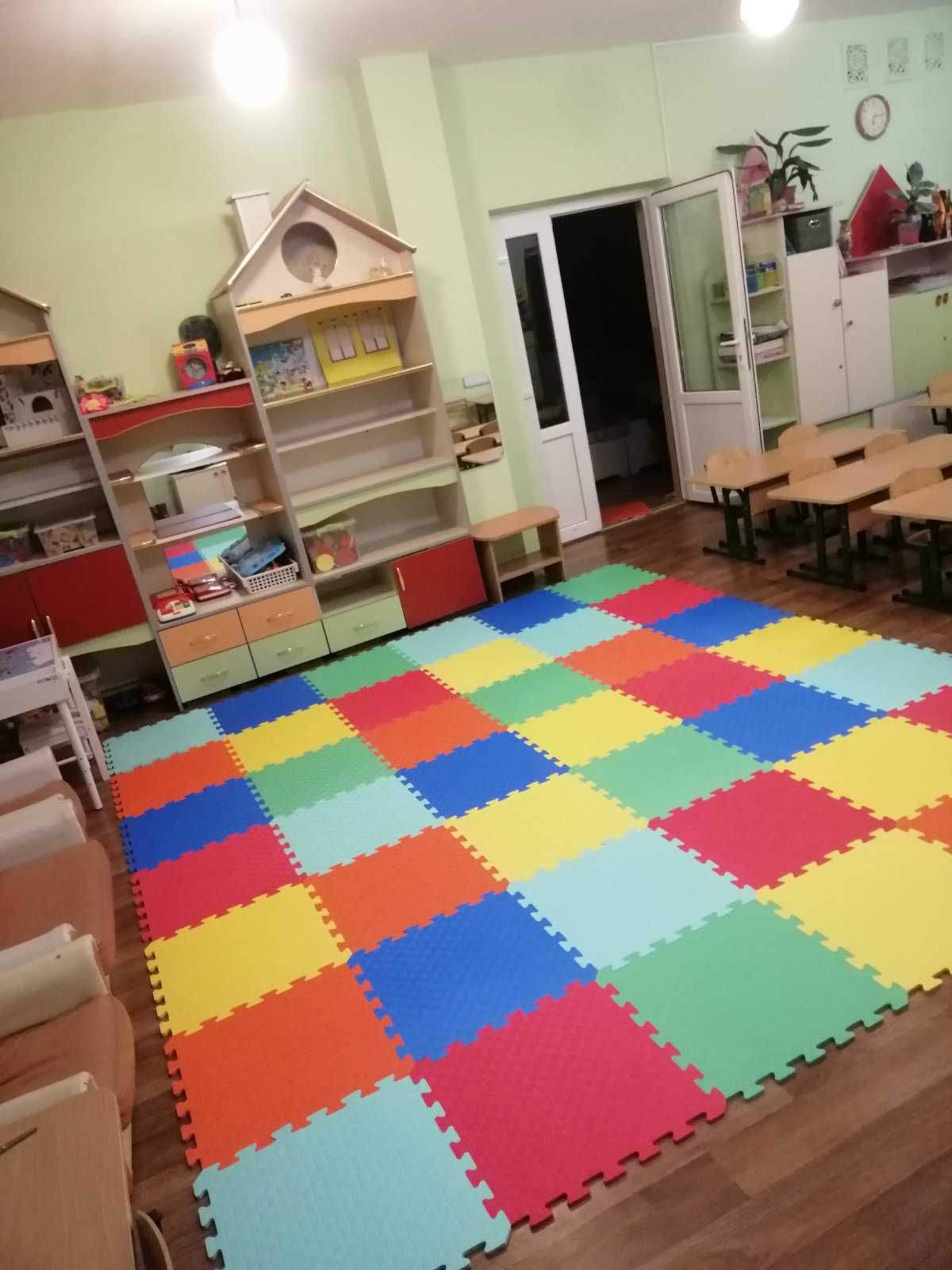 Детский коврик пазл 19 цветов для школ, садиков, детских комнат