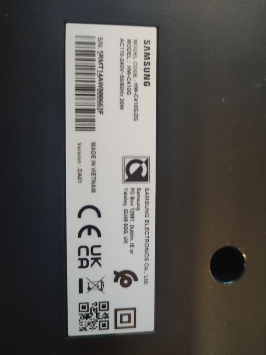 Saundbar Samsung HW-C410G! Wysyłka OLX