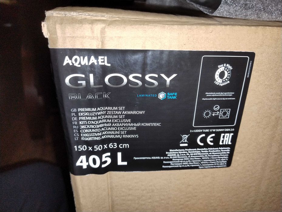 Akwarium 405 l, Aquael Glossy, Nowe, uszkodzone, sprzedam