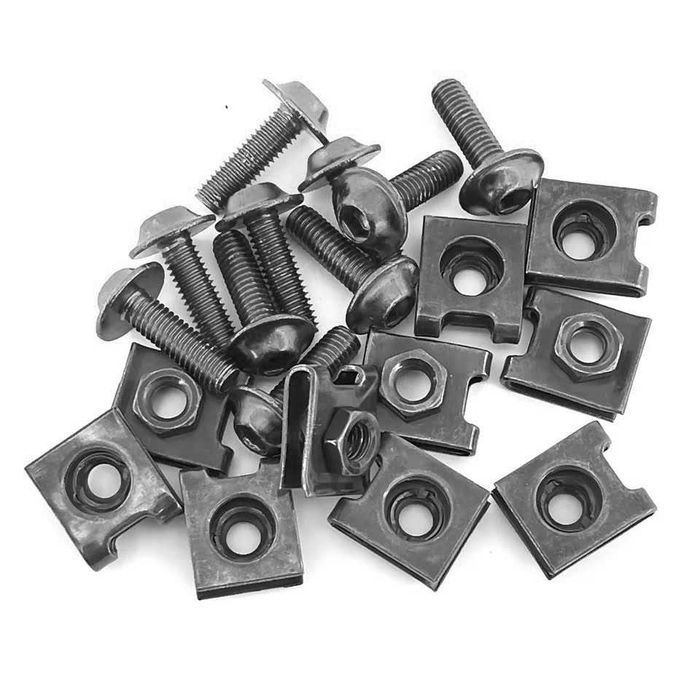 Molas metálicas (5 unidades) parafusos carenagens - M6 x 16 mm