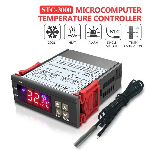 Терморегулятор STC-3000 (термостат),*220V*