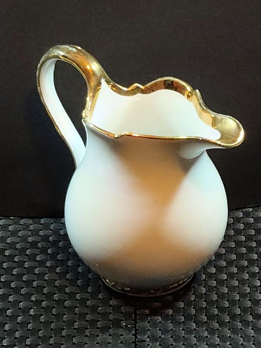 Porcelana Meissen Mlecznik Miśnia  złocenia 22 K
