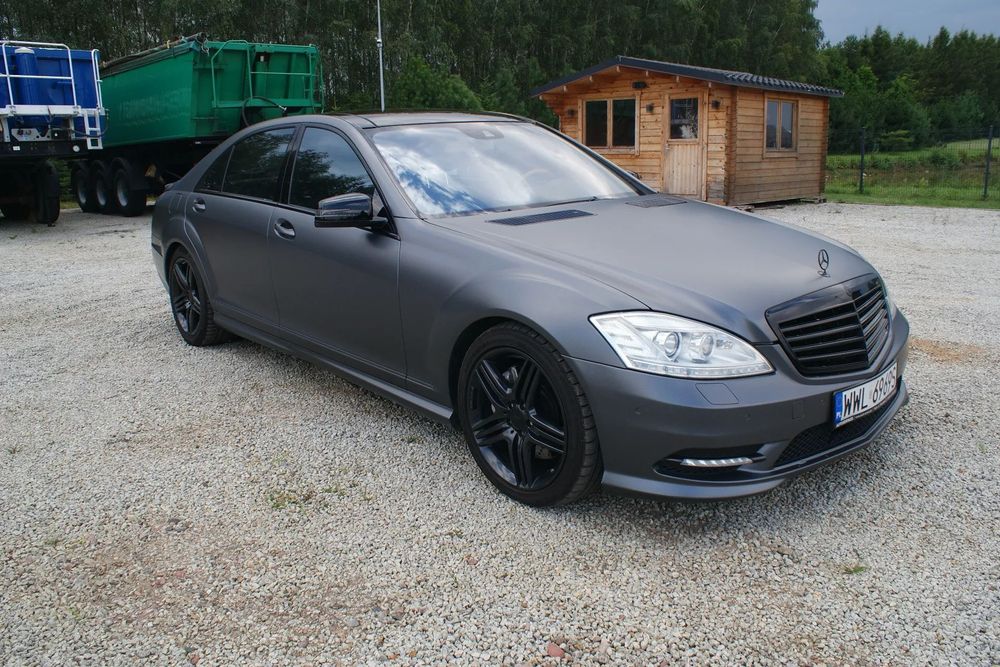 Mercedes-Benz Klasa S S550 L V8 435KM AMG Zadbany Cały oklejony bez wkładu