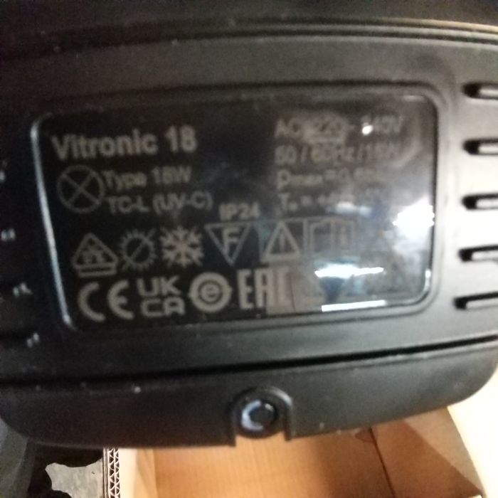 oase vitronic 18w lampa uv sterylizator do oczka akwarium stawu